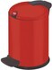 Hailo Design S Pedal Bin, 4 Liters, Compact Waste Bin with Lid, Foot Pedal Dustbin for Kitchen, Bathroom, Bedroom, Office, Red, Made in Germany - HLO-0704-059