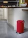 Hailo Trento Top Design Pedal Bin 16 Liters, Kitchen Bin with Lid, Soft-Close Trash Can for Food Waste, Office or Bathroom Use, Compact Waste Bin, Red, Made in Germany &ndash; HLO-0516-530
