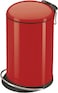 Hailo Trento Top Design Pedal Bin 16 Liters, Kitchen Bin with Lid, Soft-Close Trash Can for Food Waste, Office or Bathroom Use, Compact Waste Bin, Red, Made in Germany &ndash; HLO-0516-530