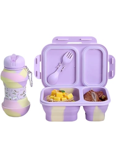 Bento lunch box and bottle (PINK)