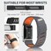 Silicone Wristband Compatible with Whoop 5.0 Band, Comfort Durable Soft Adjustable Silicone Sports Loop Strap for Men &amp; Women, with U Shapped Connector Dark Grey Orange - One/Peak