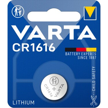 Varta CR1616 Button Cell Lithium 3V Batteries - 4 Pieces