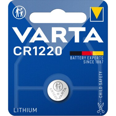 Varta CR1220 Button Cell Lithium 3V Batteries - 4 Pieces
