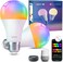Lepro B2 AI Smart Bulb E27, 1100LM 10W (Replace 75W), Music Sync Bluetooth &amp; WiFi Bulb, Voice Control Screw Light Bulbs, AI Lighting Design Assistant,Work with Alexa &amp; Google Assistant, 2 Packs
