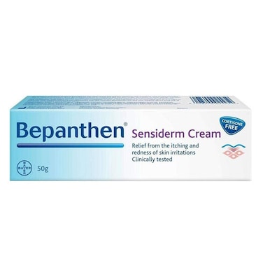 Bepanthen Sensiderm Cream, Cortisone Free, For Irritated, Itchy &amp; Red Skin 50g