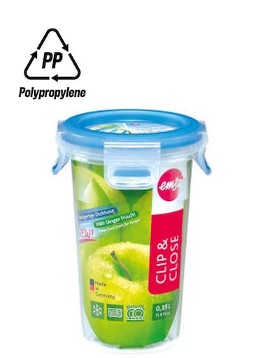 Tall Round Food Storage Container with Lid &ndash; Clear, Durable &amp; Space-Saving Design