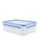 2-Piece Clip &amp; Close Stacking Boxes &ndash; Clear/Blue