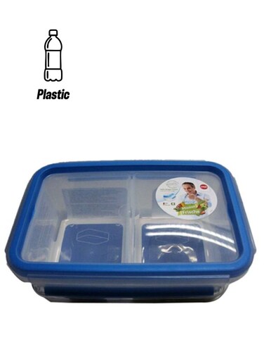 Rectangular Storage Container &ndash; Clear/Blue