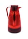 Emsa Salsa Flask Quick Press – Red 1.5L, Insulated Thermos for Hot & Cold Drinks, Spill-Proof