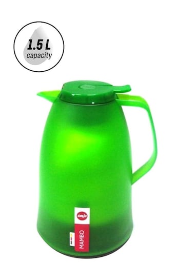 Mambo Quick Tip Flask Green &ndash; 1.5L Thermal Flask for Hot &amp; Cold Drinks