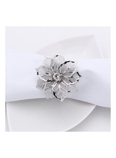 Serviette Rings Napkin Holder Silver