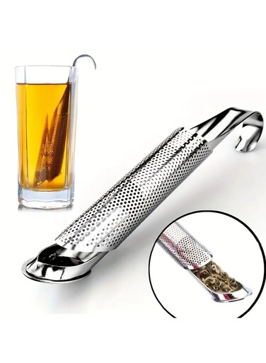1pc Stainless Steel Tea Strainer Wand, Stainless Steel Tea Infuser, Long-Handle Tea Filter Stainless Steel Tea Diffuser For Loose Tea, Rose, Coffee, Spices