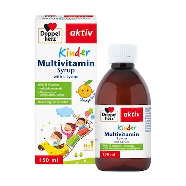 Doppelherz aktiv Kinder Multivitamin Syrup With L-Lysine 150ml