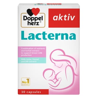 Doppelherz Aktiv Lacterna Lactation Supplement Capsules, Pack of 30&rsquo;s