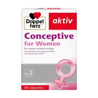 Doppelherz aktiv Conceptive Capsules For Women's Fertility &amp; Reproductive Health, Pack of 30's
