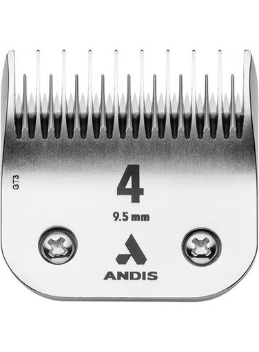 Andis UltraEdge Detachable Clipper Blade #4FC 9.5 mm &ndash; Professional Pet Grooming Blade, Long-Life Carbon Steel Finish From Varmacy