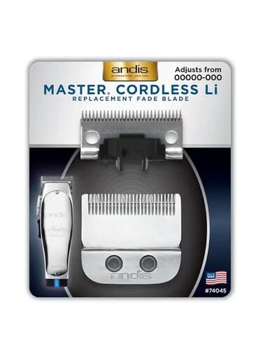 شفرة انديس بديلة Master Cordless Li رقم 74075،  شفرة Fade من فولاذ كربوني، من 00000 إلى 000 من فارماسي