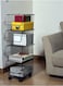 Multi-Tiers Moveable Portable Open Air Design Kitchen Vegetable and Fruits Household Items Storage Rack 41x29x83 Centimeter