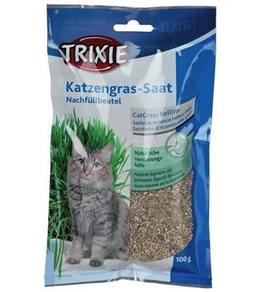 Trixie Cat Grass Refill Bag for Cats 100G
