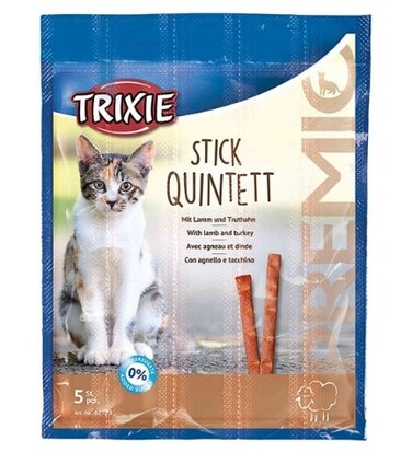 Trixie Premio Stick Quintett Lamb &amp; Turkey Cat Treats 5G
