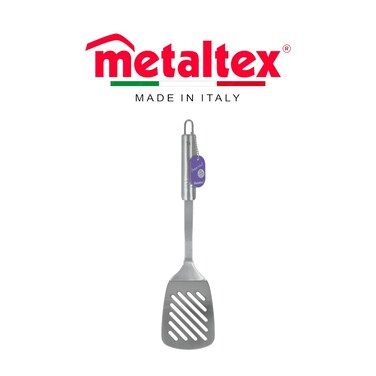 Metaltex Imperial Slotted Turner 34cm &ndash; Stainless Steel Spatula with Ergonomic Handle, Beginner Series