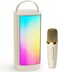 JYX Mini Karaoke Machine for Kids and Adults, Portable Bluetooth 5.3 Karaoke Speaker with 1 Wireless Microphones, Popular Birthday Gifts for Girls Boys Age 3-12+, Singing Machine with Party Lights