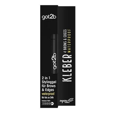 GOT2B 2in1 KLEBER STYLING BLACK GEL BROWS &amp; EDGES WATERPROOF  16ML