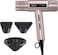 Wahl Vanquish Rose Gold Hair Dryer, Lightweight, LED Display, Quiet, Professional, 3 Attachments, Powerful, Cool Drying, 3 Speed-Settings, Auto-Clean, Even Drying, Quick Dry