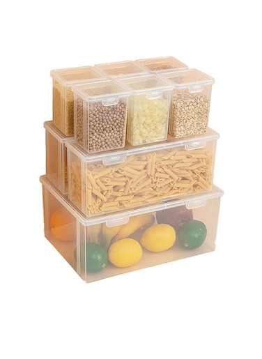 Secure and Efficient Storage Dust and Pest Protection, Stackable Design, Space Optimization, Durability, BPA-Free, and Leak-Proof Technology