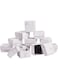 BENECREAT 24 Pack Small Square Kraft Ring Earring Box 1.96x1.96x1.18 Inches Marble White Cardboard Jewelry Gift Boxes for Valentine's Day, Anniversaries, Weddings, Birthdays