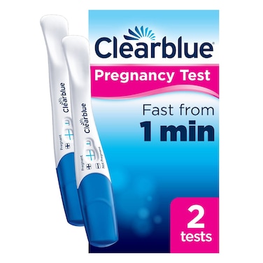مجموعة اختبارات الحمل السريعة Clear Blue Plus، عبوة من قطعتين