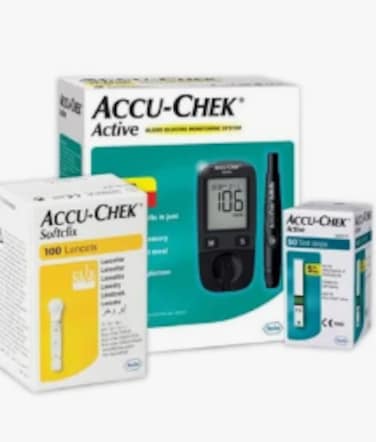 ACCU-CHEK ACTIVE GLUCOSE MONITORING SYSTEM KIT + STRIPS