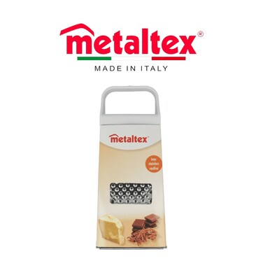 Metaltex 4-Sided Stainless Steel Grater &ndash; Multi-Purpose Kitchen Tool (24cm)