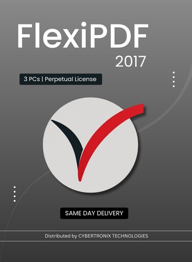 FlexiPDF 2017   3 PCs Perpetual License   Digital License   SAME DAY DELIVERY