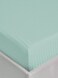 MAXQON Fitted Bed Sheet +2Pcs Pillow Covers, Super King Size 200x200+20cm, Color Sky blue