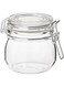 Korken Storage Accessory Jar With Lid, Clear Glass, 0.5 L