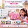 Modio M71 Kids Tablet 7 Inch HD Display, 6GB RAM + 128GB ROM, Dual Camera, 3000mAh Battery, Shockproof Unicorn Case with Stylus &amp; Accessories &ndash; Blue (Pink)