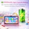 Modio M71 Kids Tablet 7 Inch HD Display, 6GB RAM + 128GB ROM, Dual Camera, 3000mAh Battery, Shockproof Unicorn Case with Stylus &amp; Accessories &ndash; Blue (Pink)