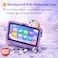 Modio M71 Kids Tablet 7 Inch HD Display, 6GB RAM + 128GB ROM, Dual Camera, 3000mAh Battery, Shockproof Unicorn Case with Stylus &amp; Accessories &ndash; Blue (Purple)