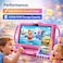 Telzeal P600 Kids Tablet Pink &ndash; 7 Inch HD Display, 6GB RAM 128GB Storage, Android 10.1 OS, Dual SIM, 3000mAh Battery, WiFi, Front &amp; Rear Camera, Protective Kids Case