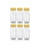 Alsaqer 6-Pieces Plastic Spice Storage Pet Jar -Sunpet 1000 ml Round Clear Jars with lid-Plastic Transperent Pet Bottles