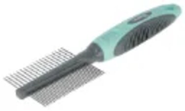 KERBL Premium Care Double Row Grooming Comb for Pets, 18 cm Quality Fur Rake From Varmacy