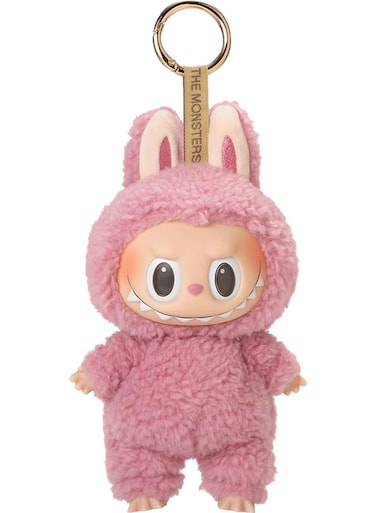Labubu Monster Plush Keychain Doll For Kids - Colorful Soft Vinyl Toy Figure With Shiny Eyes, Cute Kawaii Collectible Monster Plush For Boys &amp; Girls, Designer Art Keychain Doll Gift, Mini Stuffed Toy
