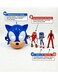 Sonic The Hedgehog 2 Toy Playset - Sonic 2 4-Pcs Action Figures &amp; Wearable Blue Face Mask, Includes Sonic, Knuckles, Dr. Robotnik Mini Figures, Kids Superhero Cosplay Costume Prop, Best Birthday
