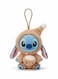 Stitch Figure Keychain Plush Doll 18cm - Cute Vinyl Face Stuffed Animal With Brown Hood &amp; Coconut, Disney Lilo &amp; Stitch Surprise Box Series Bag Charm, Soft Hanging Toy Gift For Girls &amp; Kids Birthday