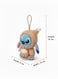 Stitch Figure Keychain Plush Doll 18cm - Cute Vinyl Face Stuffed Animal With Brown Hood &amp; Coconut, Disney Lilo &amp; Stitch Surprise Box Series Bag Charm, Soft Hanging Toy Gift For Girls &amp; Kids Birthday