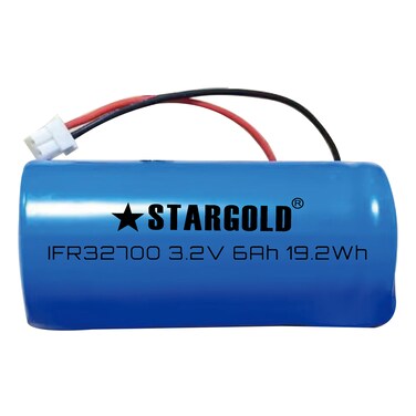 STARGOLD IFR32700 LiFePO4 Rechargeable Battery &ndash; 6000mAh 3.2V (19.2Wh)