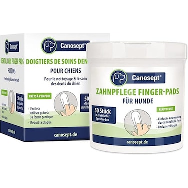 Canosept  Dental Care Finger Pads  Teeth Cleaning Product For Dogs 50 Pads