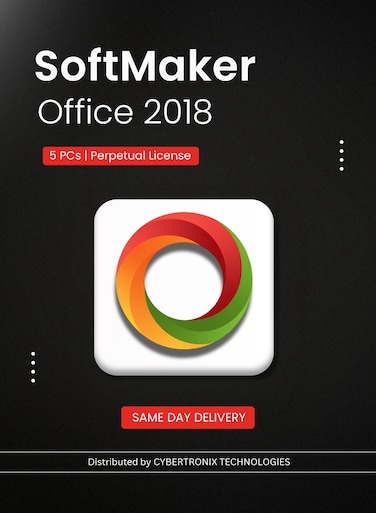 SoftMaker Office 2018   5 PCs Perpetual License   Digital License   SAME DAY DELIVERY