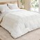 HOME Down Alternative Comforter - 88 x 68 inches - All Season Comforter - Double-Sided - Breathable Viscose &amp; Soft Microfiber - 300 GSM Fill Power - For Hot Sleepers